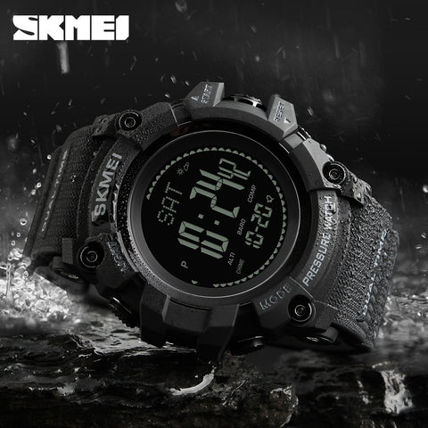 SKMEI 1358  Outdoor Watches Mens Pressure Compass Sport Digital Wristwatches Altimeter Weather Tracker Waterproof reloj hombre