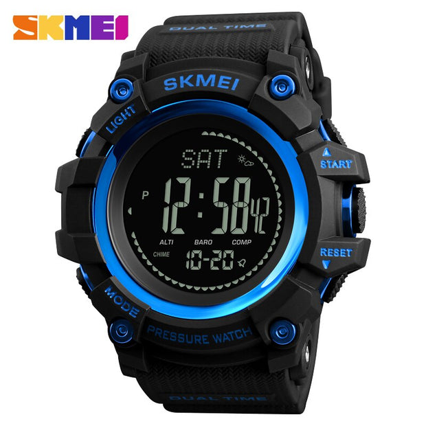 SKMEI 1358  Outdoor Watches Mens Pressure Compass Sport Digital Wristwatches Altimeter Weather Tracker Waterproof reloj hombre