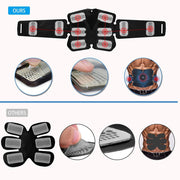 Abdominal Muscle Stimulator Trainer EMS Abs Fitness Equipment Training Gear Muscles Electrostimulator Toner Exercise At Home Gym