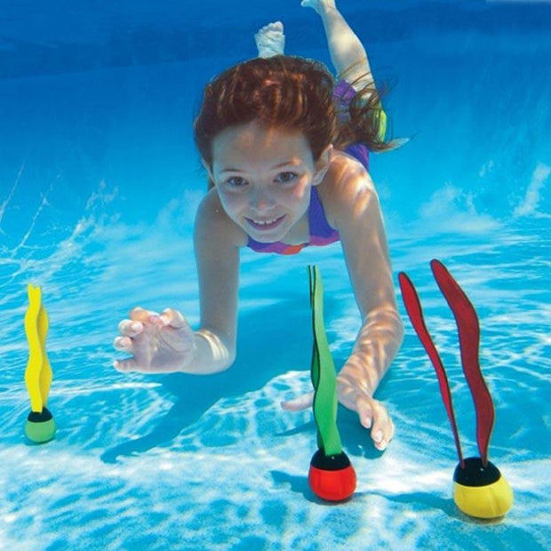 Kids Pool Play Outdoor Sport Dive Grab Stick Sea Plant Swim Pool Sport Child Kid Accessory Summer Tub