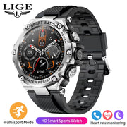 LIGE Outdoor Sport Smart Watch Men 800mAh Long Life Battery With Blood Pressure And Long Battery With Magnetic Charging