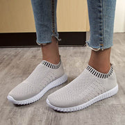 Sneakers women shoes round toe light comfortable breathable casual flats women sneakers socks shoes plus size