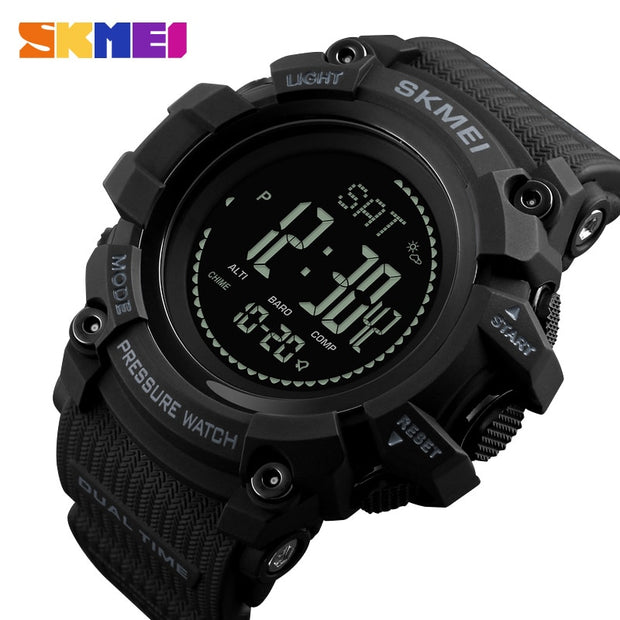 SKMEI 1358  Outdoor Watches Mens Pressure Compass Sport Digital Wristwatches Altimeter Weather Tracker Waterproof reloj hombre