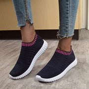 Sneakers women shoes round toe light comfortable breathable casual flats women sneakers socks shoes plus size