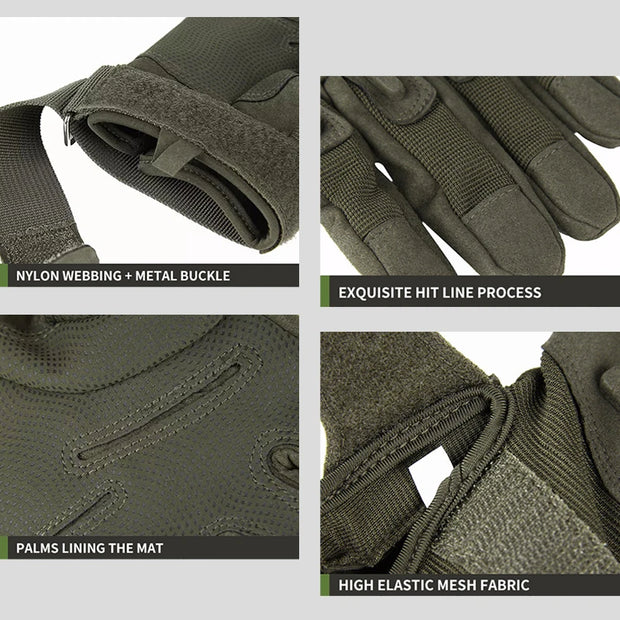 Winter Sport Gloves Men's Outdoor Military Gloves Full Finger Army Tactical Mittens Wear-resistant Riding Gloves